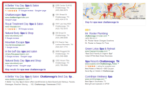 Google Maps Marketing Results Example